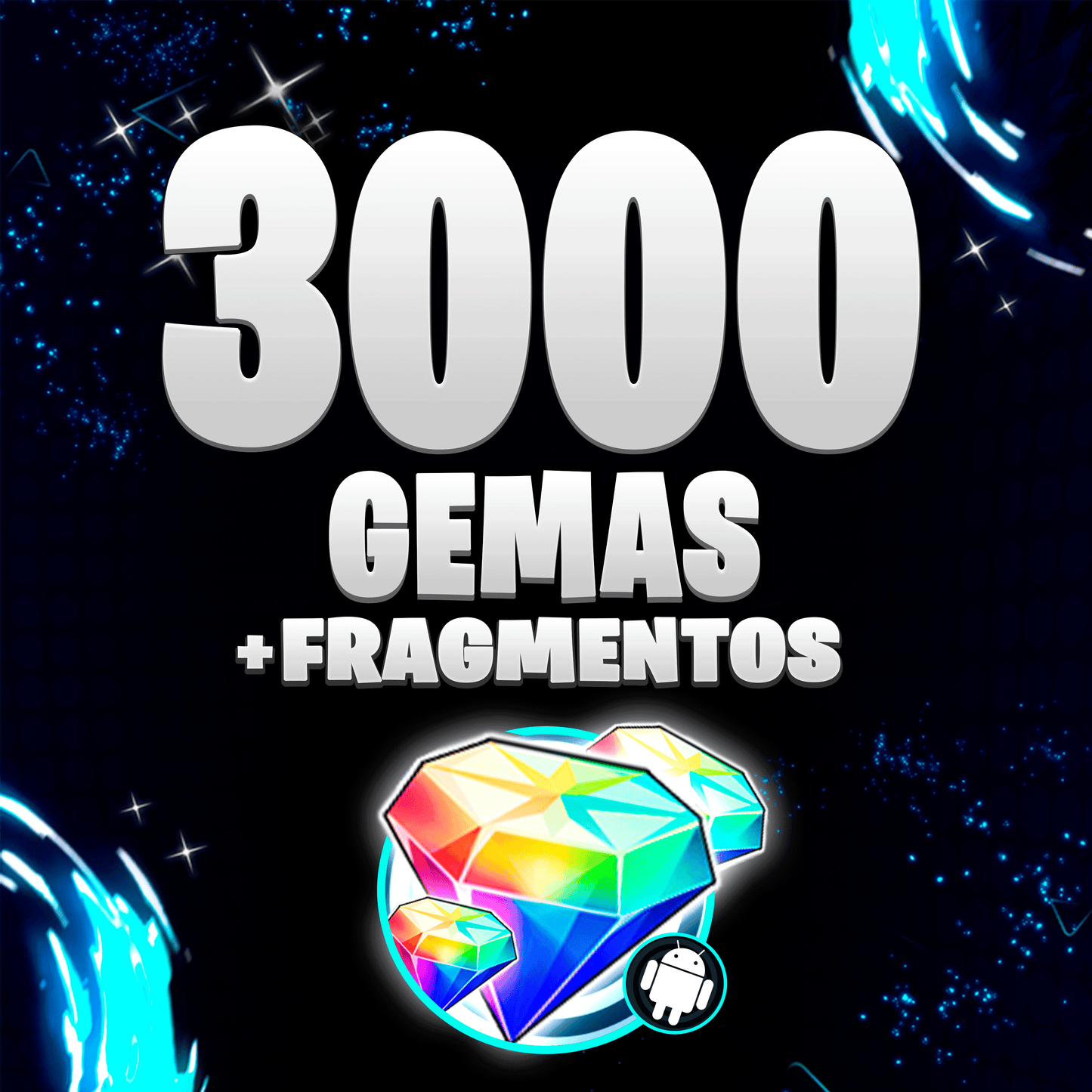 3 MIL DIAMANTES + 200 FRAGMENTOS