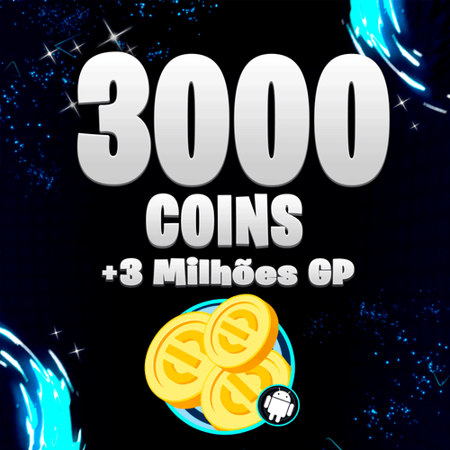 3000 Coins + 3M de GP